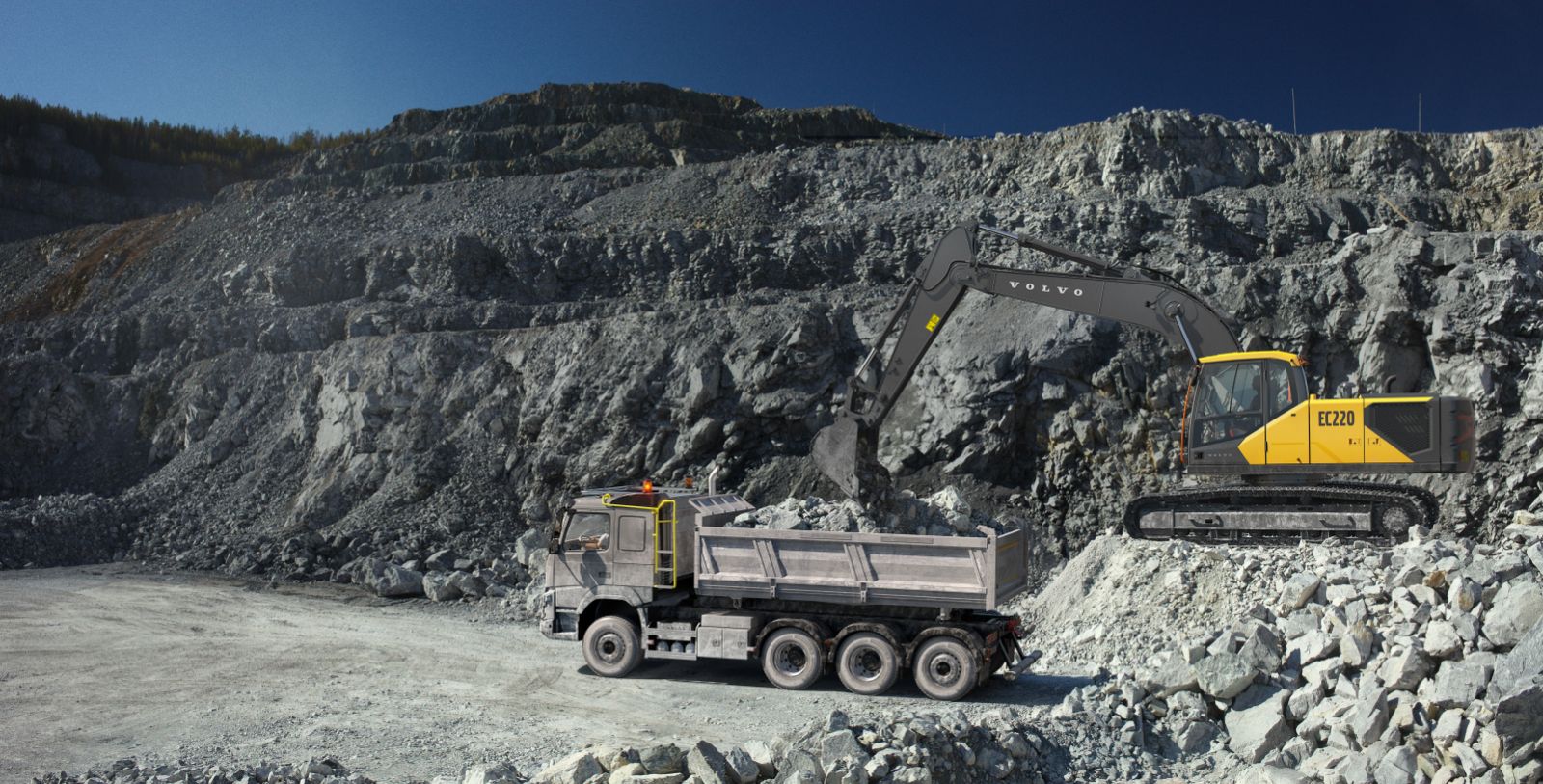 Foto 2 - Excavadora sobre orugas Volvo EC220